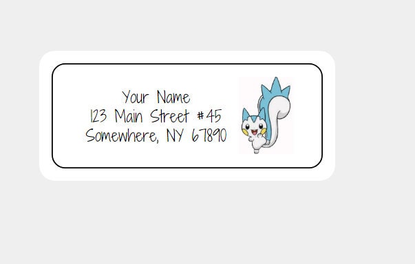 Pokemon Address Labels Pokemon Return Address Labels - Etsy