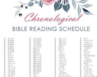 Chronological Bible Reading Plan - Undated
