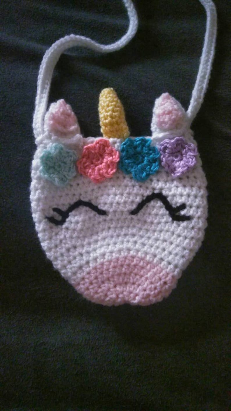Crochet Unicorn Bag Unicorn Purse Etsy