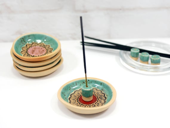 Porta Incensi in Ceramica - vassoio a forma di,Bruciatore Di Incenso