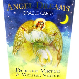 Jeu de cartes Oracle RARE Angel Dreams et guide de Doreen Virtue et Melissa Virtue