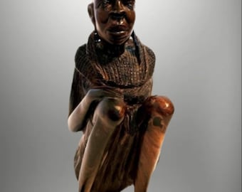 Blackwood Maasai Husband & Wife 2PCS Original Kamba Art Kenya