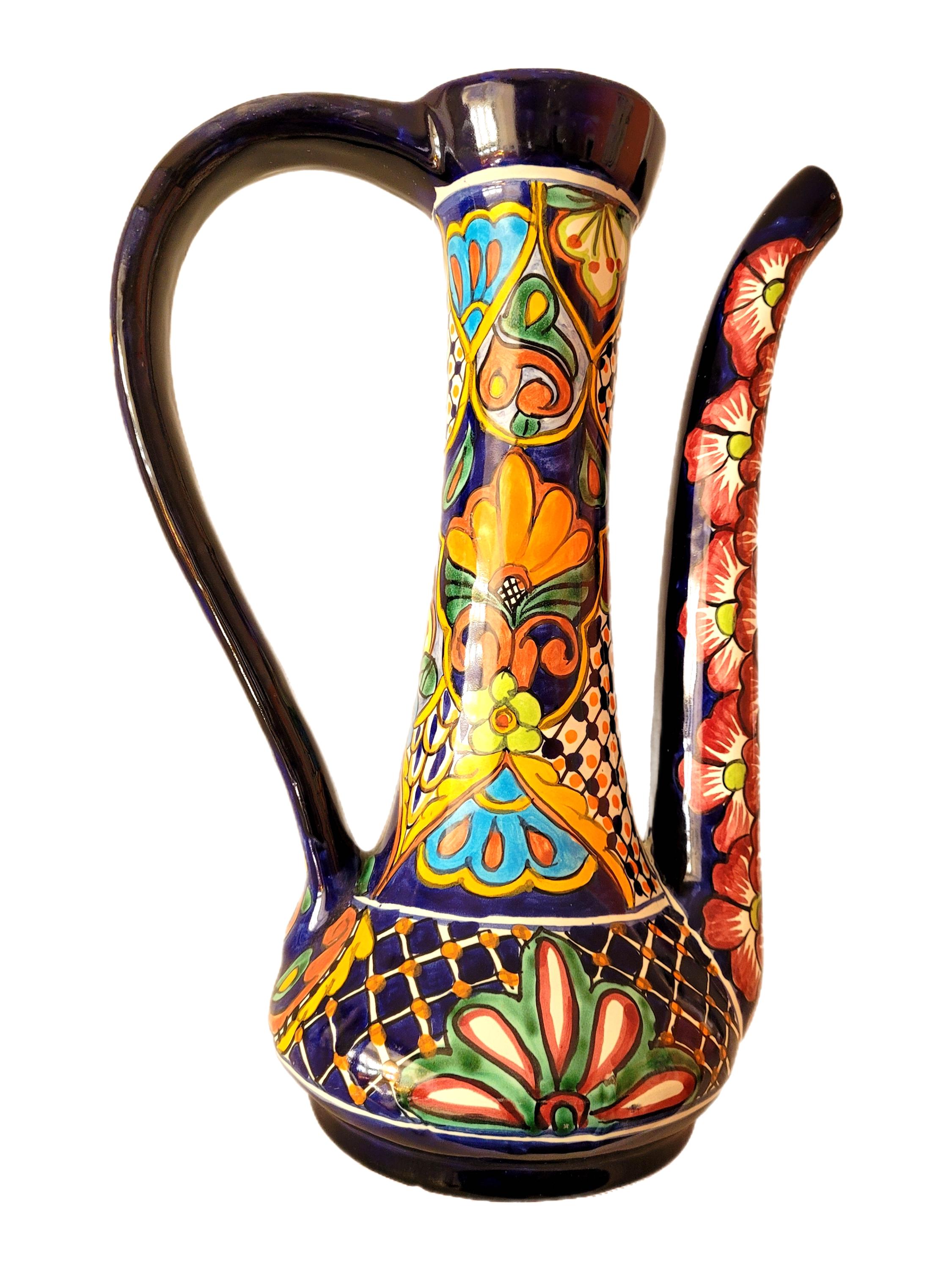 アンティーク雑貨 Vintage Talavera Mexican FolkArt Pottery 17
