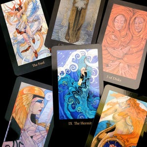 RZADKA Tarot Mary-El, 2. edycja autorstwa Marie White, talia kart i pełnowymiarowy przewodnik / Opublikowano w 2012 r. / Wyprzedane / Doskonały stan