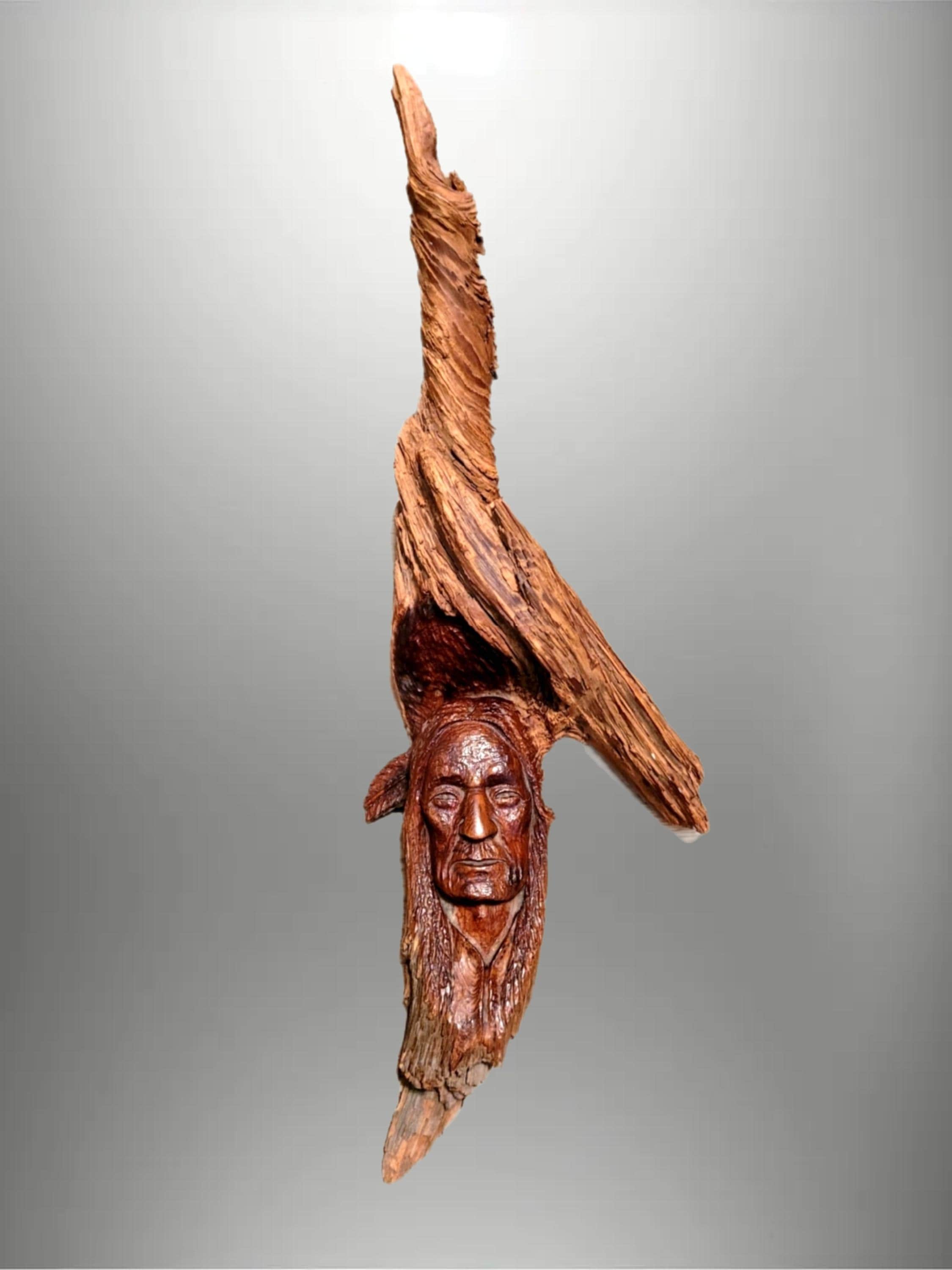Wood carvings native american - Etsy 日本