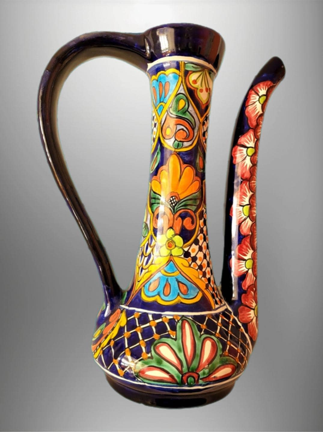 アンティーク雑貨 Vintage Talavera Mexican FolkArt Pottery 17