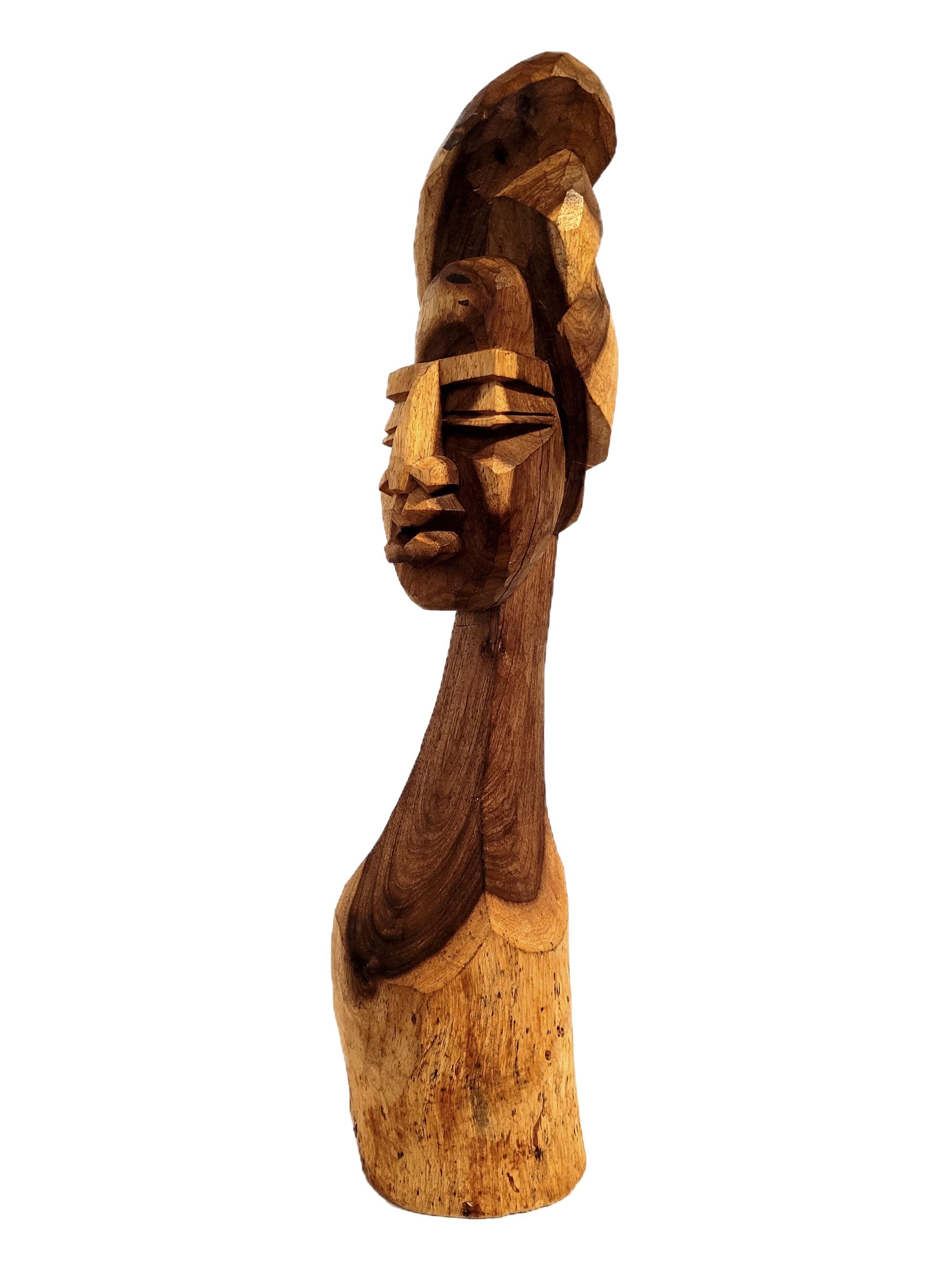 木製女性胸像彫刻 木製女性胸像彫刻 ダークブラウン-日本最大級通販ショップ楽天市場