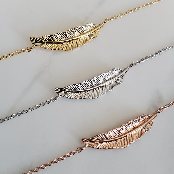 Feather Bracelet Etsy