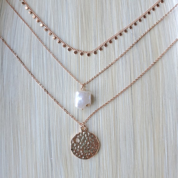 Casual gold necklaces sale