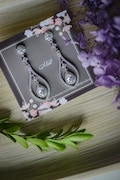 Bridal Earrings, Cubic Zirconia Earrings, Wedding Earrings,Chandelier Earrings,Grad Jewelry,Party Jewelry,Bridal Jewelry,925 Sterling Silver product logo