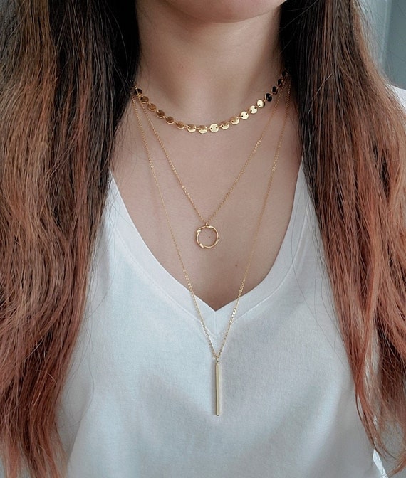 Short sale layered necklace