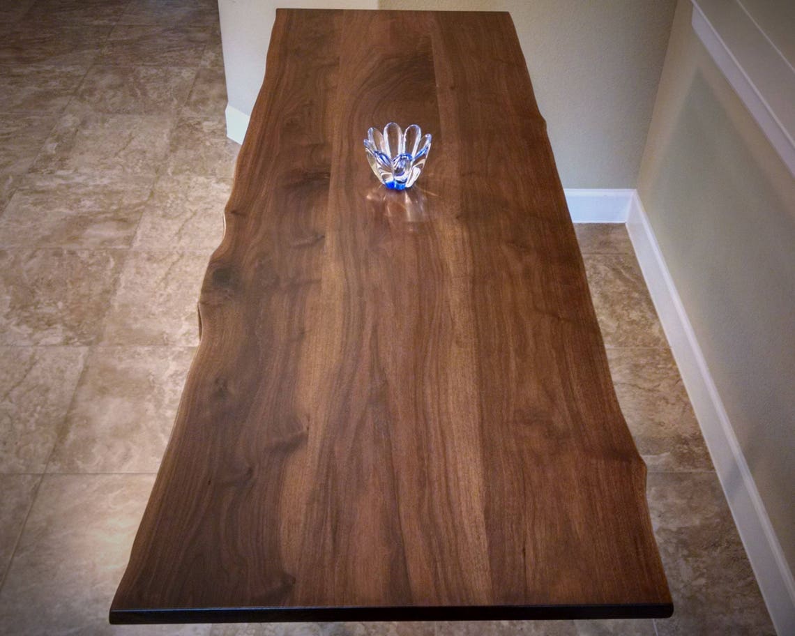 Walnut Table Top Solid Black Walnut // Pub Coffee Kitchen Etsy