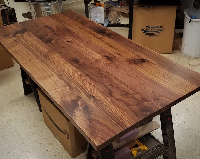 Walnut Table Top Solid Black Walnut // Pub, Coffee, Kitchen, Island, Conference, Dining