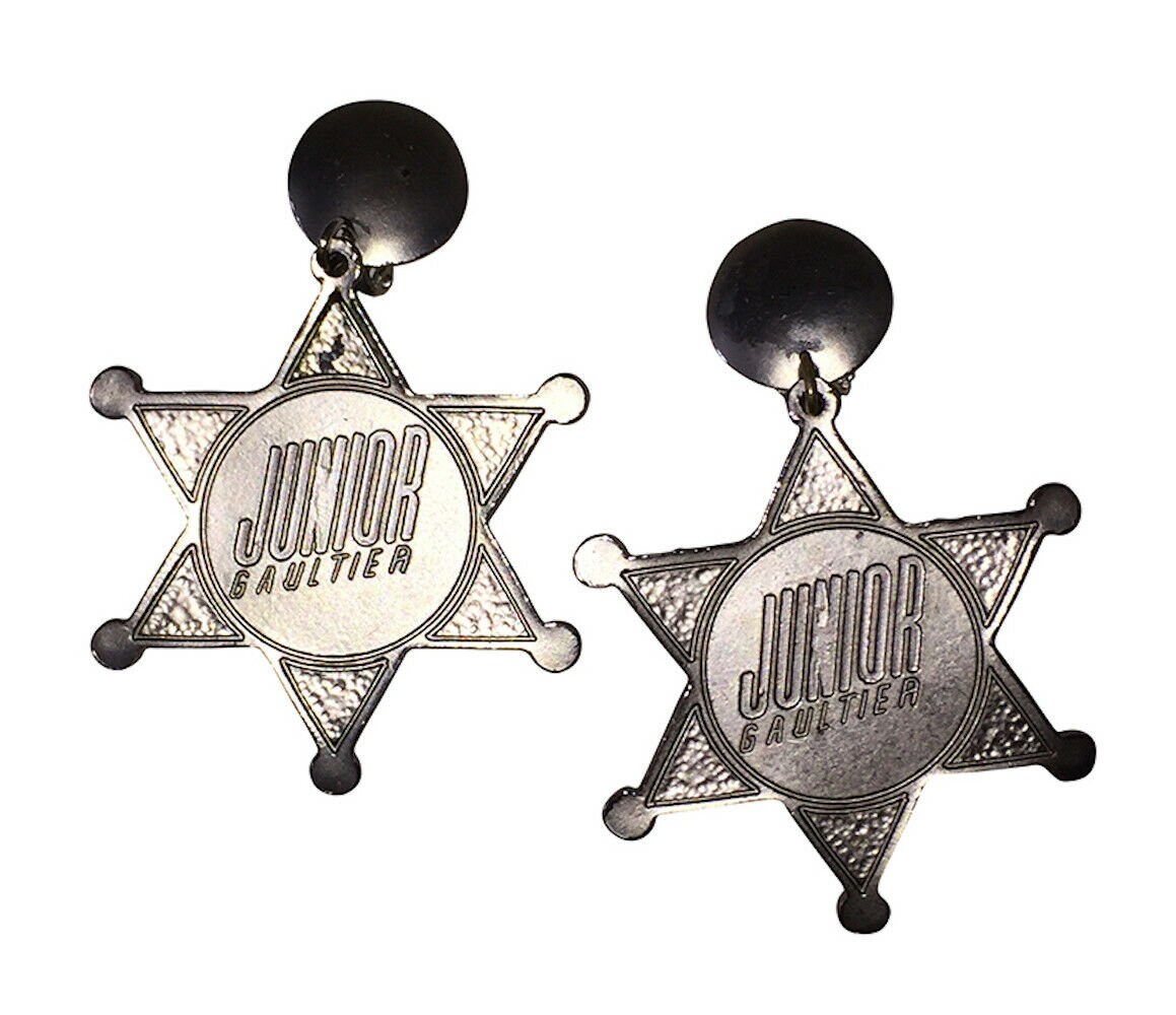 Jean Paul Gaultier Sheriff Star Badge Dangle Earring - Etsy