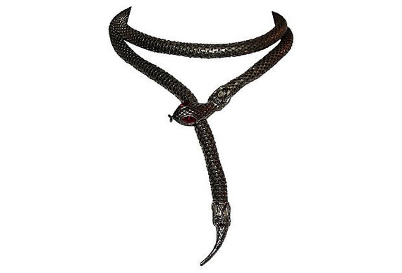 1970s Snake Mesh Chain Necklace