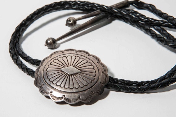 Native American Sterling Silver Concho Bolero 1930