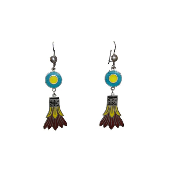 Mexican Egyptian Revival Inspired Sterling and Ena