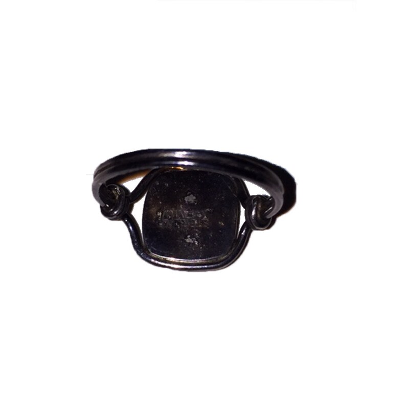 Square Opal Sterling Silver Ring