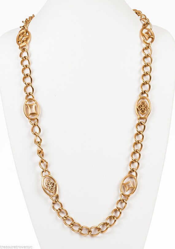 Yves Saint Laurent Chain Flapper Necklace