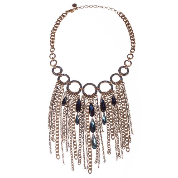 Givenchy Fringe Bib Necklace