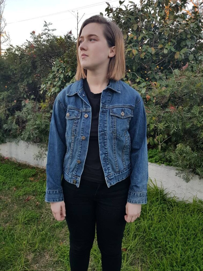 Mandala Denim Jacket Sunflower Hand Painted Recycled Denim Jacket Eco Psychedelic Jacket Third Eye Repurposed Denim All Seeing Eye