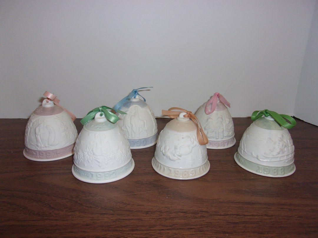 Vintage Lladro Christmas Bells 19871992 You Pick Etsy