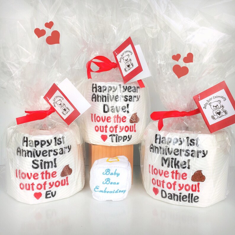 Novelty toilet paper paper anniversary Etsy