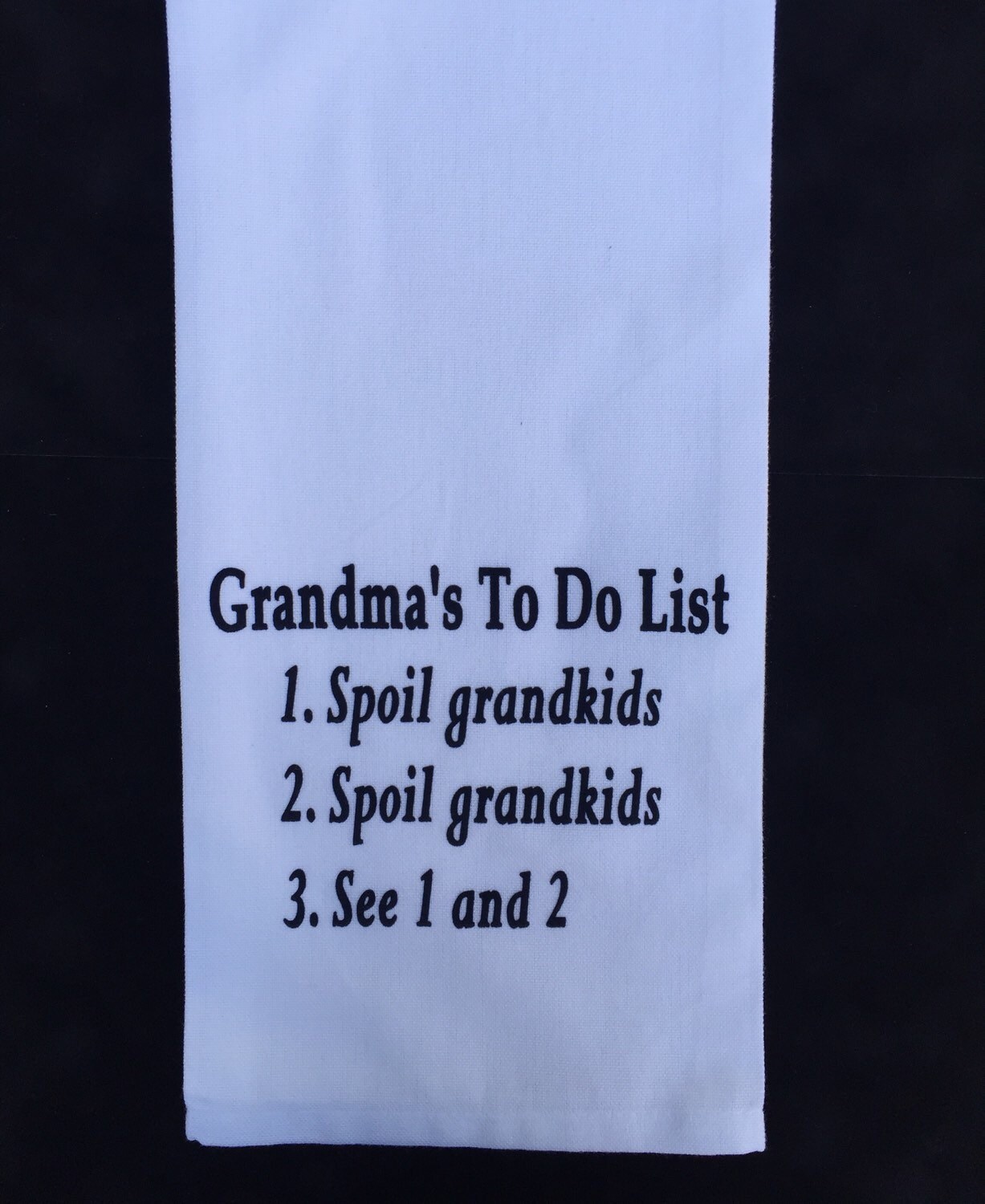 Handtuch Oma Geschenk Oma s To Do List Humorvolle Etsy