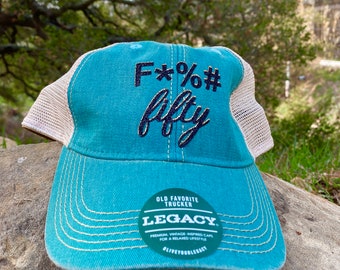 F*%# Fifty Hat | Fuck Fifty Birthday Hat | Funny 50th Hat | 50th Hat | Gift for 50 | Funny Gift for 50th | Girlfriend 50th Gift