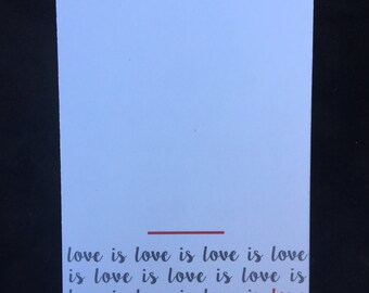 Love is love note cards | Handmade Love Stationery | Homemade Love Card Sets | Show Your Love | Love is Love is Love | Wedding Thank You