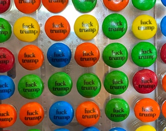 Fuck Trump Chocolate Candies | Lock Him Up Chocolate Candy|Fuck Trump Gifts | Indictment Party | Gift for Democrat | Funny Gift for Democrat