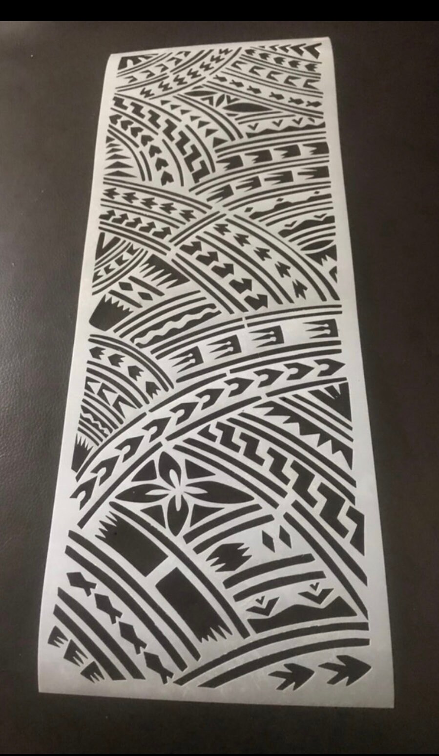Polynesian Samoan design craft cake wrap around stencil Etsy