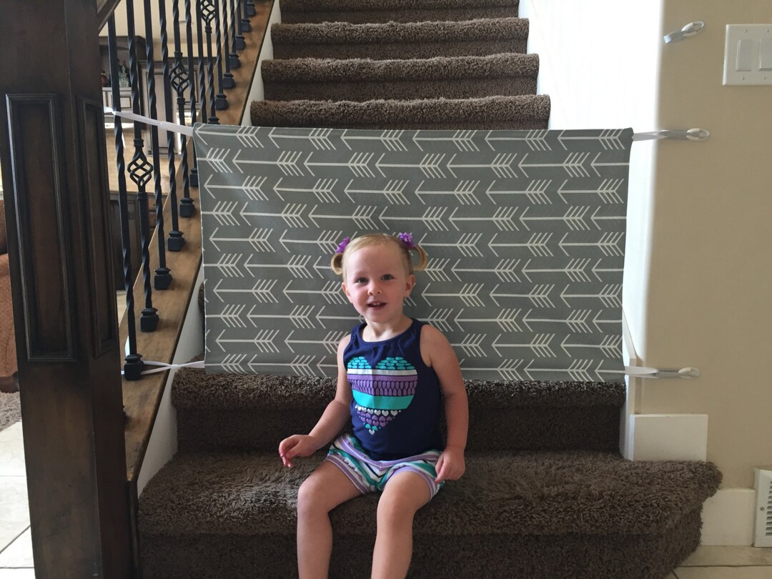 Fast Shipping! Fabric Baby Stair Gate/ Pet Gate / Cloth Barrier - Etsy