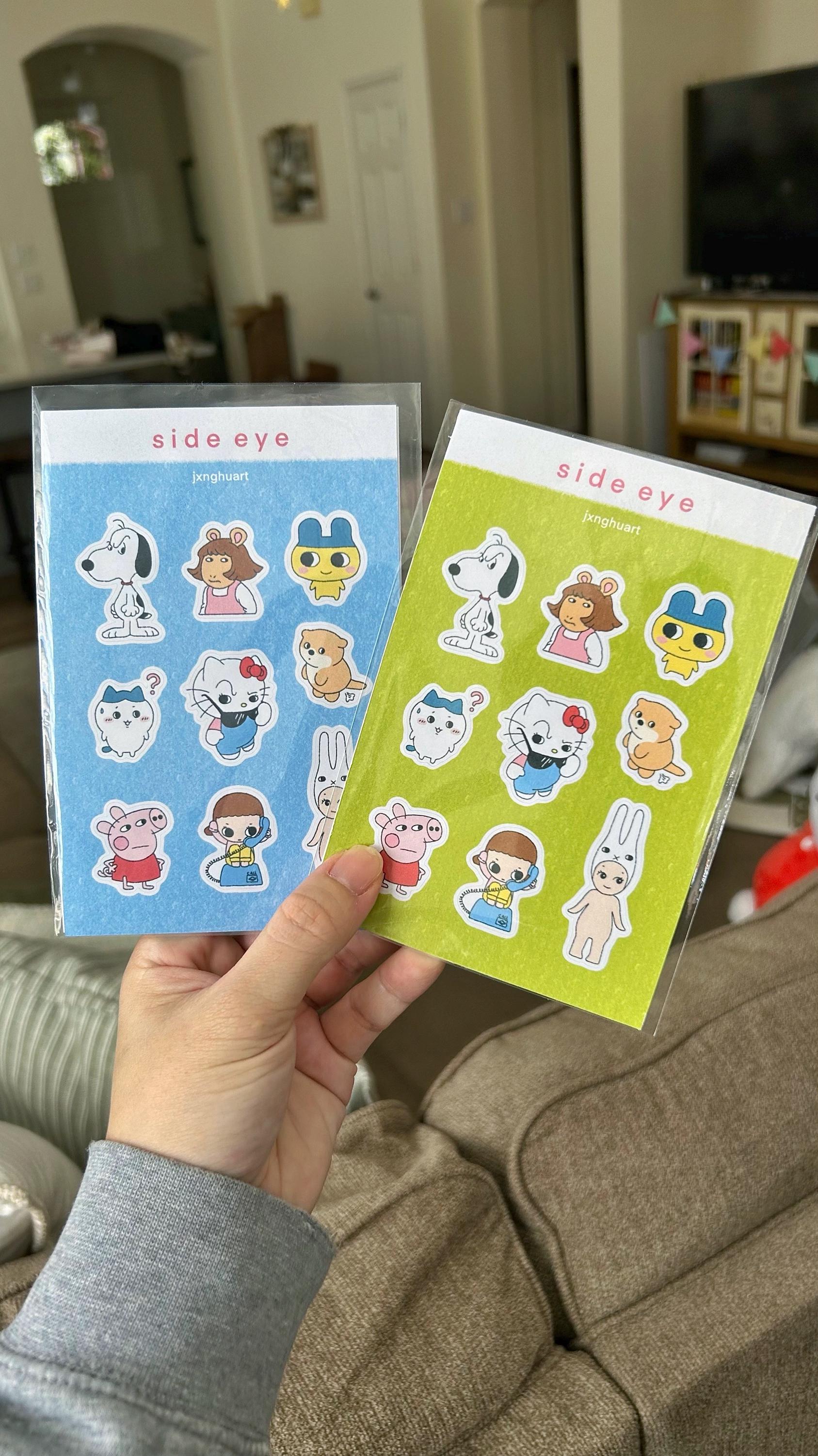 Bombastic Side Eye Funny Meme Sticker Sheet - for Journaling, Planner ...
