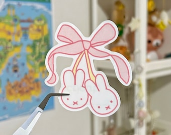 miffy nijntje bunny rabbit vinyl sticker - for water bottles, laptops, phone cases, deco, journaling, scrapbooking