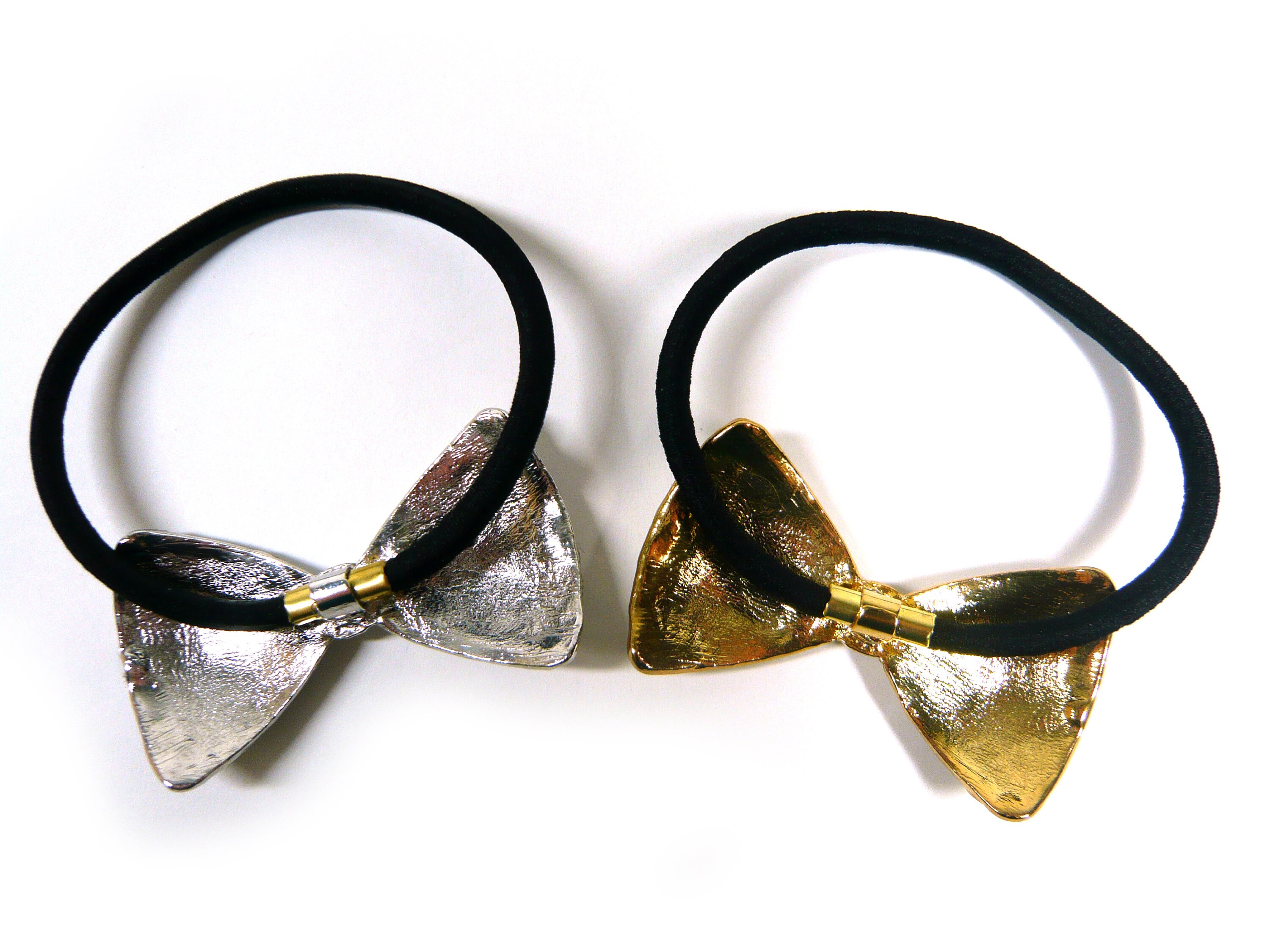 Sparkly Crystal Rhinestone Silver Gold Bow Knot Black 