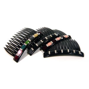 PIECES dam hårclips PCPILLA - Black Clear stones
