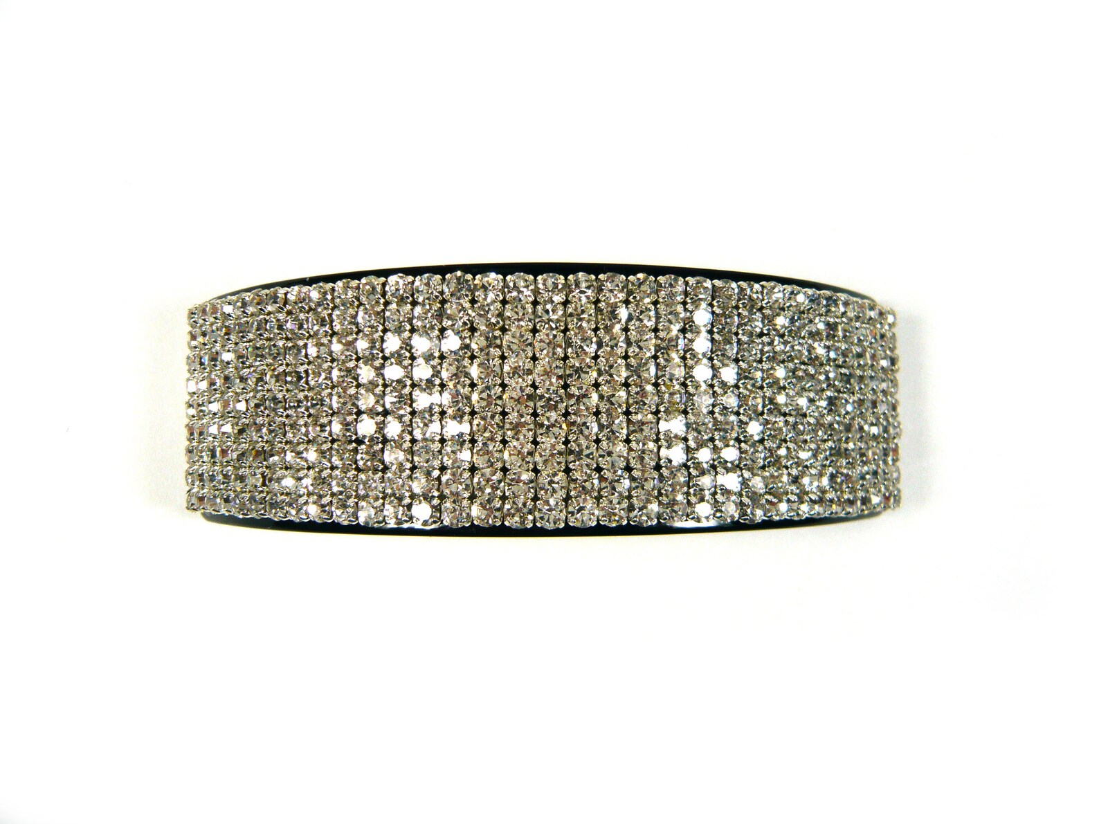 Clear Silver Crystal Rhinestone Decor Brown Black Long Large | Etsy