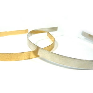 シンプル 0.39インチ幅 メタリックシルバーゴールドメタルヘッドバンド ヘアバンド ヘッドピース ガール レディー レディース クール スタイリッシュ ファッション ヘアアクセサリー アリスバンド 新品