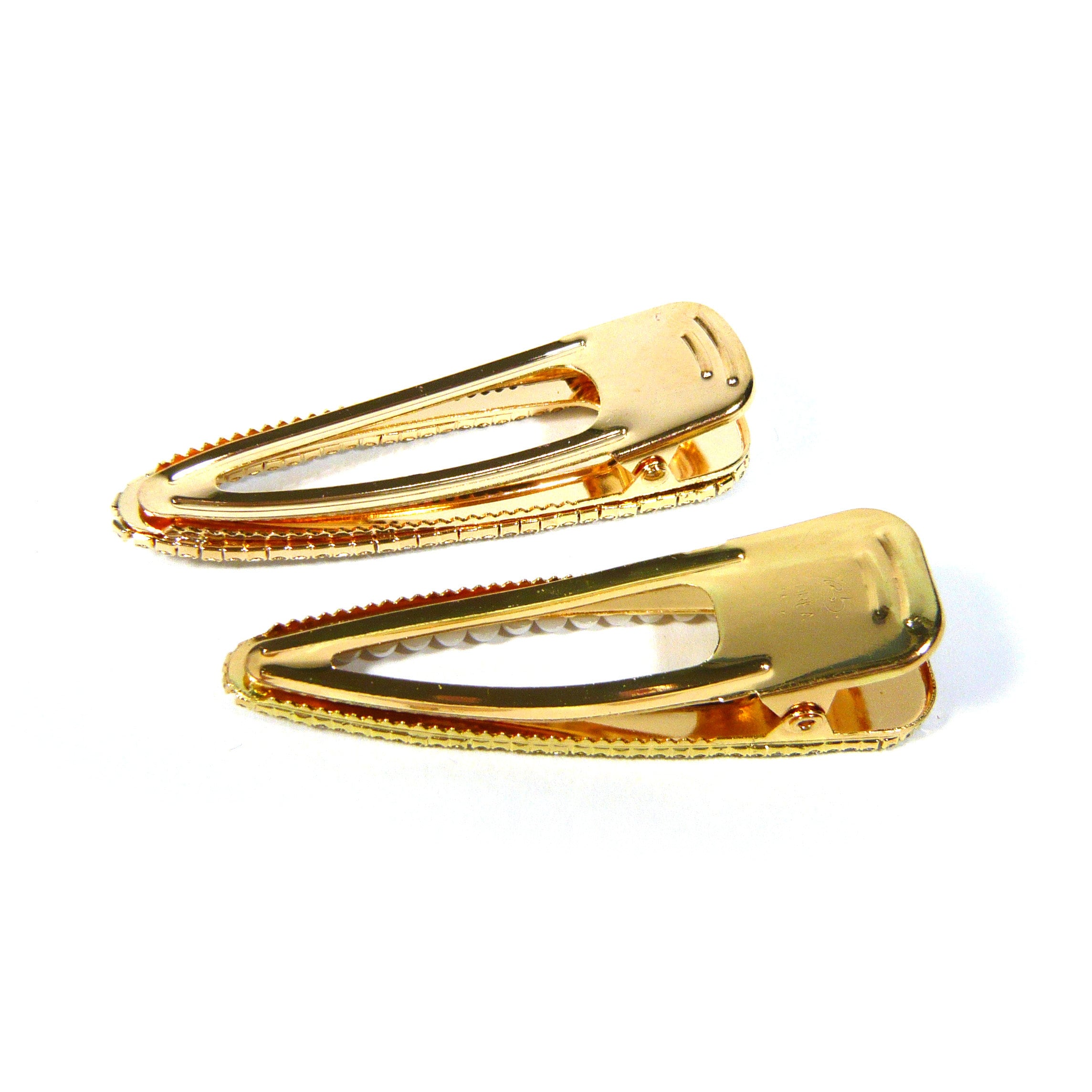 Large Gold Metal Hair Clip Clamp Pin Ivory Faux Pearl or Etsy