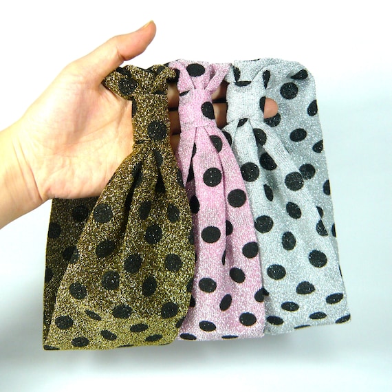 Scrunchie Glitterate Elasticizzate Per Capelli &ndash; 4 Colori