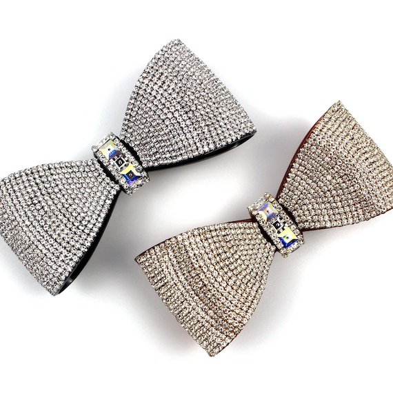 Buy Super Dazzling Large Crystal Hair Bow Rhinestone Hair  display picture 1