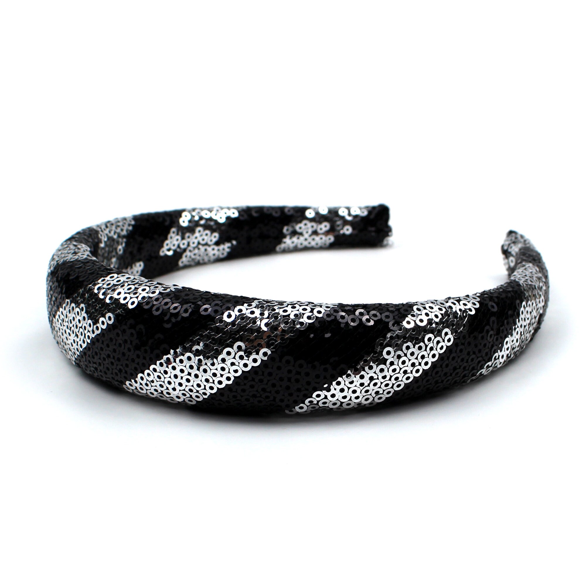 BaubleBar Sequin Padded Headband - Black and White New BaubleBar Goofy & Lady Liberty Ear Headbands From Disney  main image 2