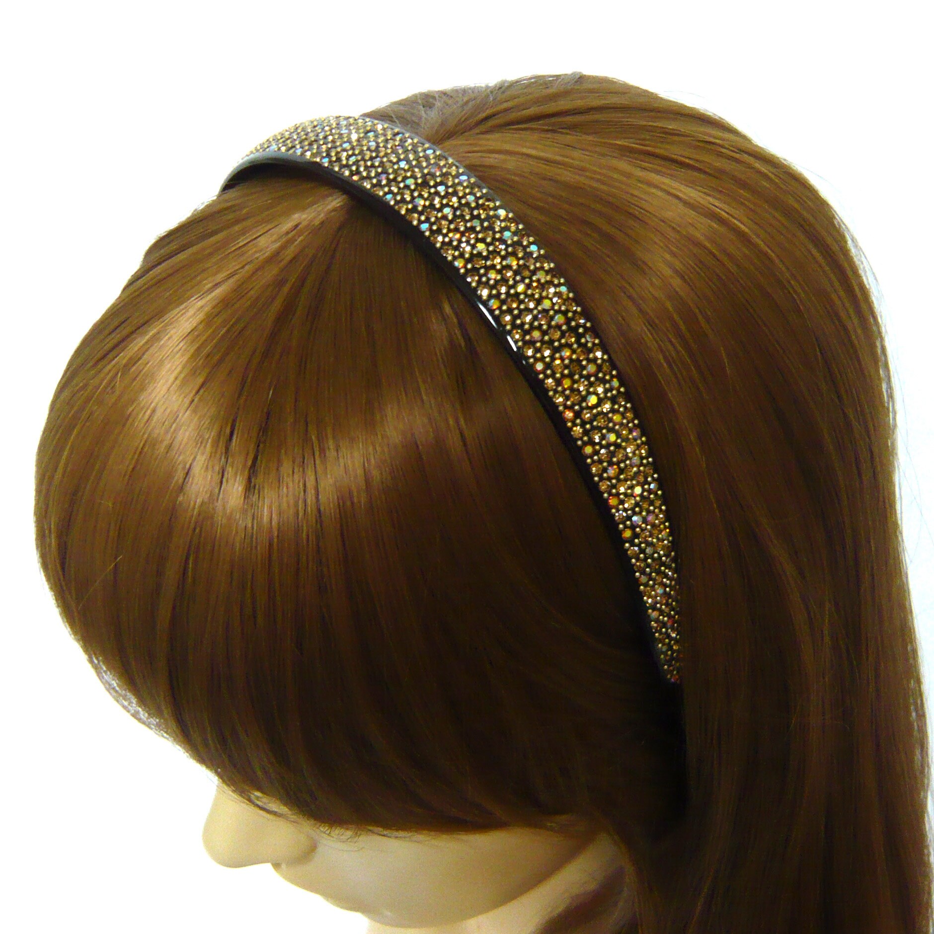 Crystallized French Designer Hair Headbands-Boutique Luxury French-Inspired Handmade Crystal & Pearl Headband  main image 2