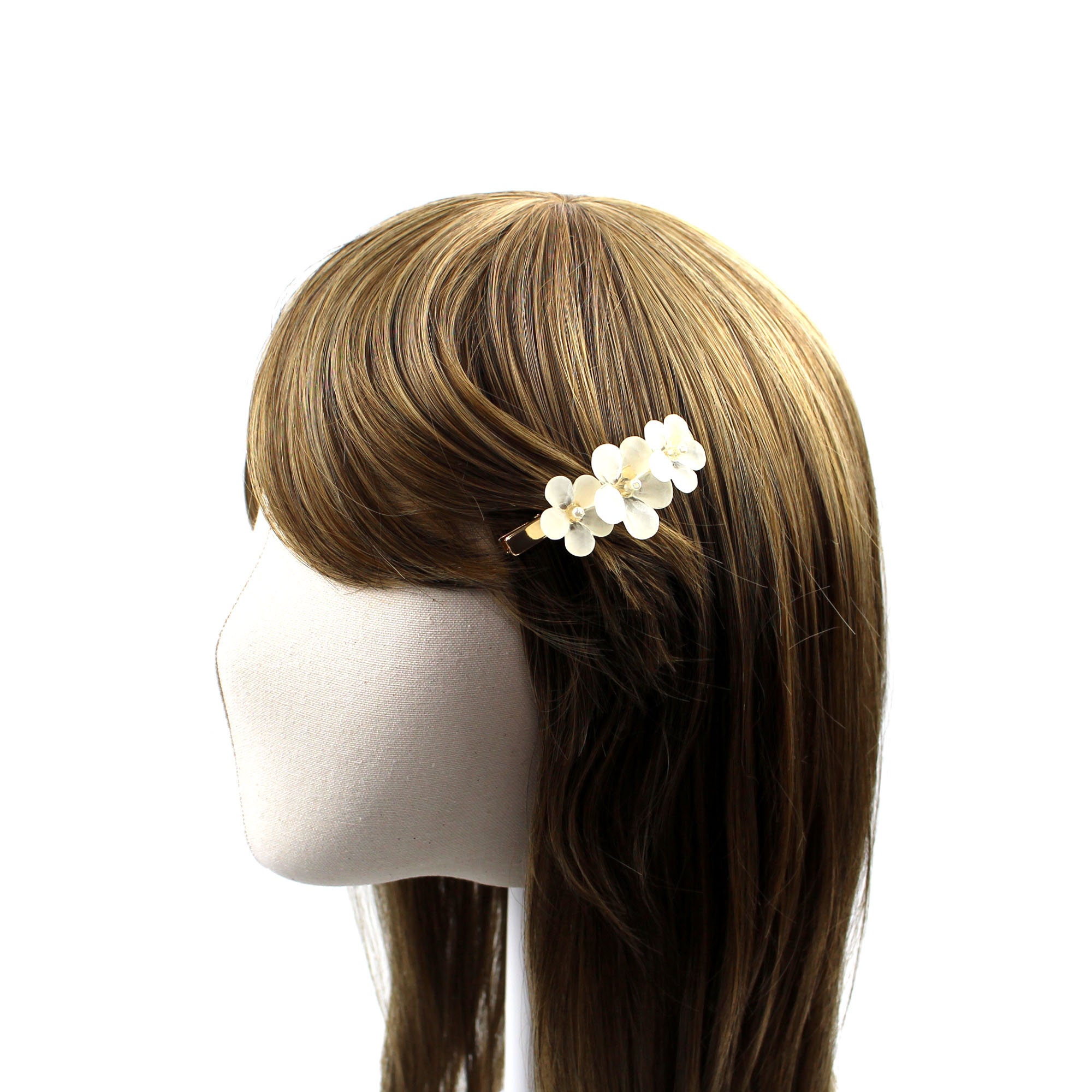 ⭐︎Ivory&Co⭐︎Hair clip Ivory and Co Spring Blossom Enamelled Floral Crescent Bridal