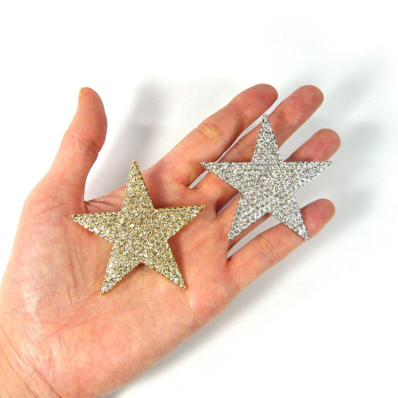 Exquisite Crystal Star Brooch Pin - Gold & Silver Rhinestone Jewelry For Women | Elegant Party & Wedding Accessory
