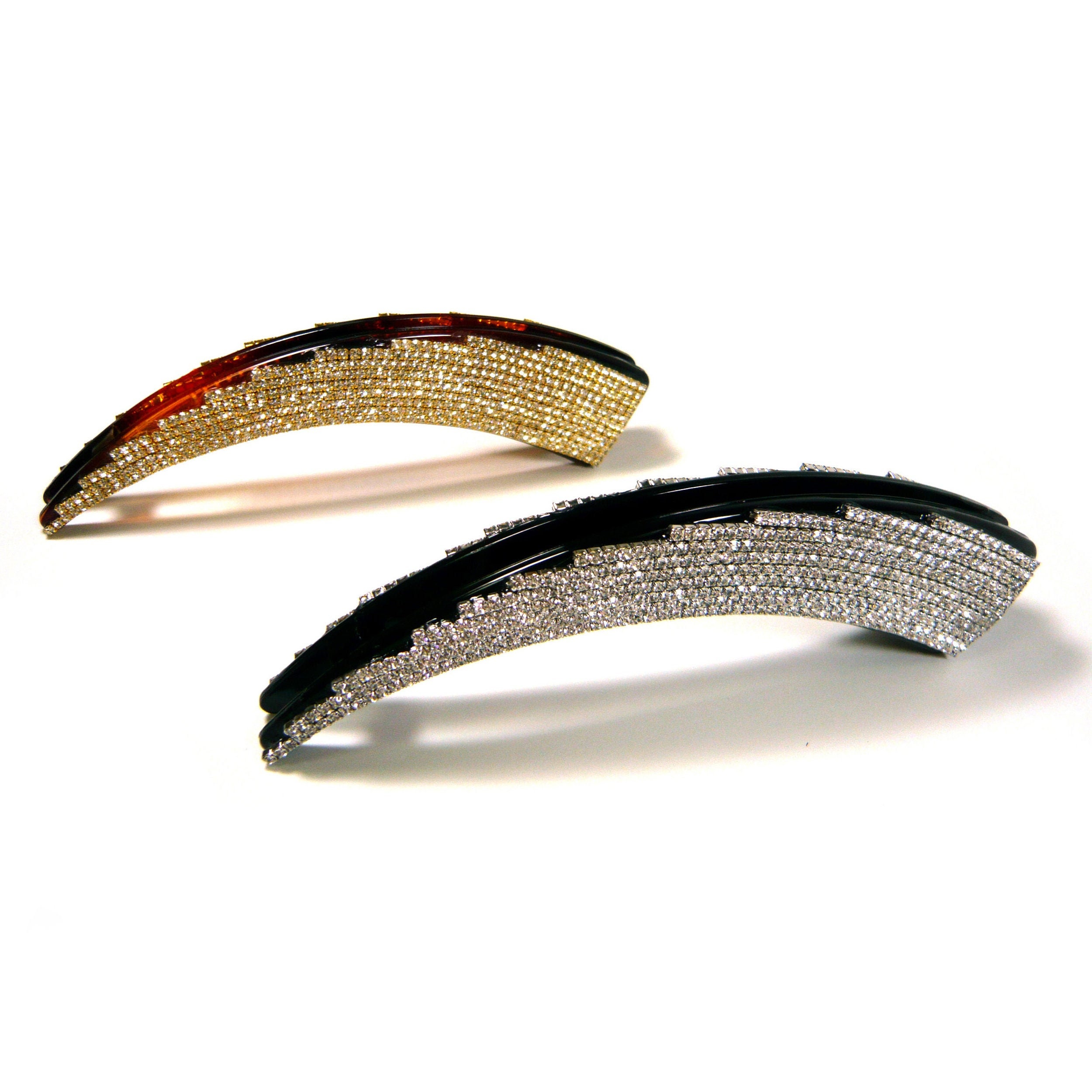 Sparkle Crystal Rhinestone Hair Jewelry Large Banana Hair Clip Etsy