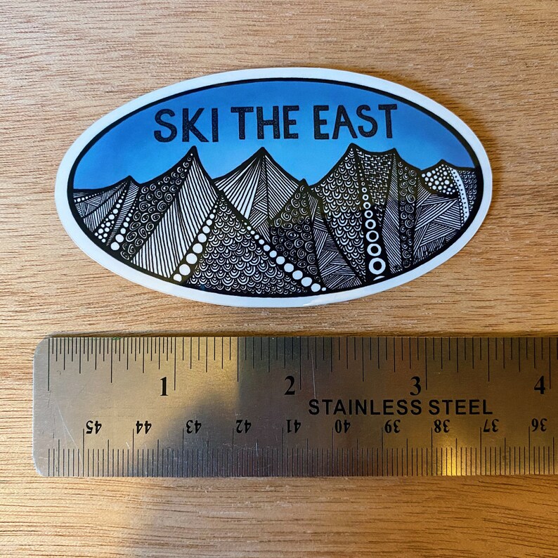Ski The East Sticker Etsy