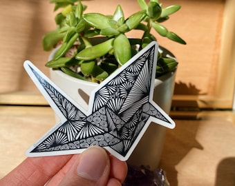 Paper Crane Sticker
