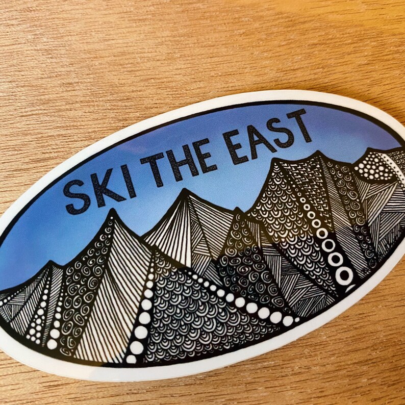 Ski The East Sticker Etsy